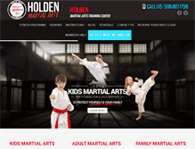 Tablet Screenshot of holdenmartialarts.com